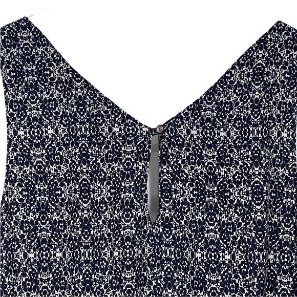 Splendid Hingham Jumpsuit Floral Sleeveless Navy White Size XS - Picture 7 of 10